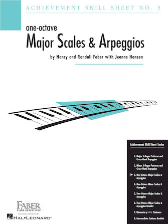 Hal Leonard Achievement Skill Sheet No. 3 One Octave Major Scales & Arpeggios