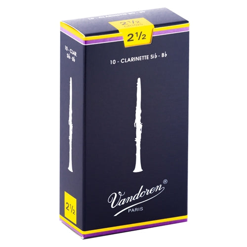Vandoren CR1025 Bb Clarinet Reeds 2.5 - Box of 10