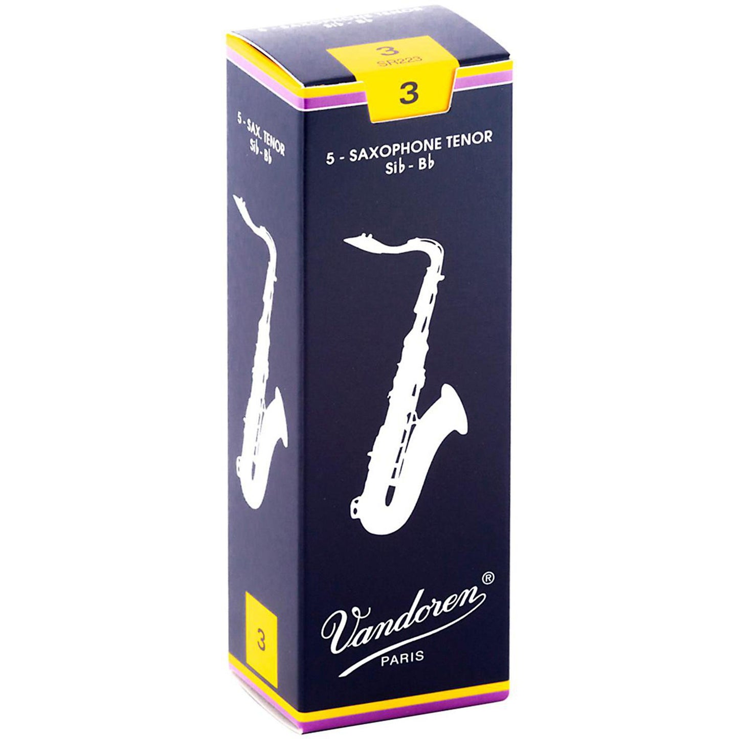 Vandoren Traditional Tenor Saxophone Reeds Strength 3 - Box of 5