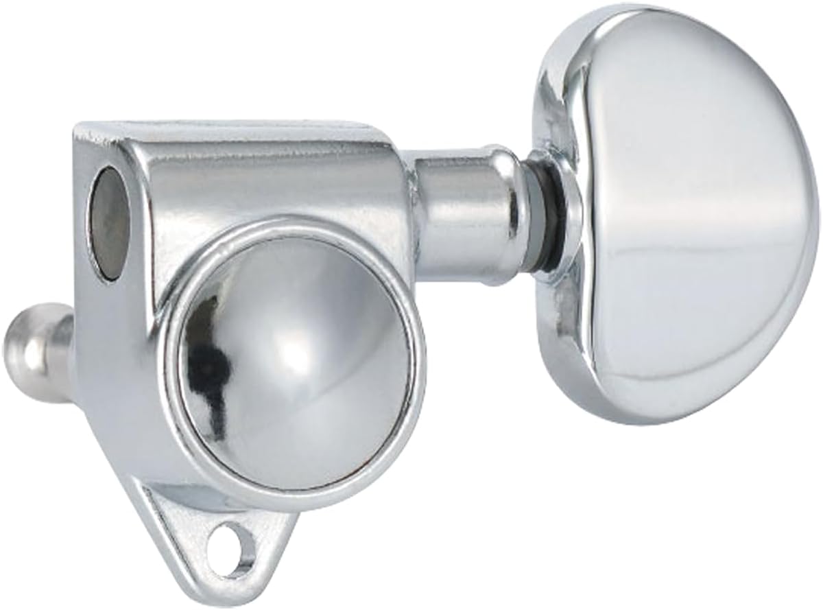Golden Gate F-2209 Acoustic Guitar Tuners - 6 Individual (3+3) - Chrome