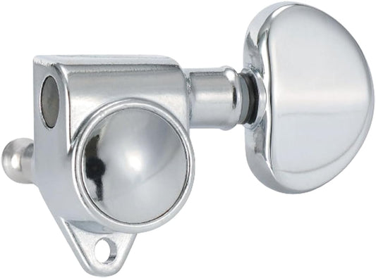 Golden Gate F-2209 Acoustic Guitar Tuners - 6 Individual (3+3) - Chrome