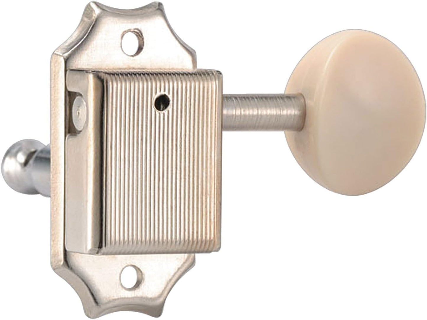 Golden Gate F-2213 Vintage Acoustic Guitar Tuners - 6 Individual (3+3) - Nickel FPM26
