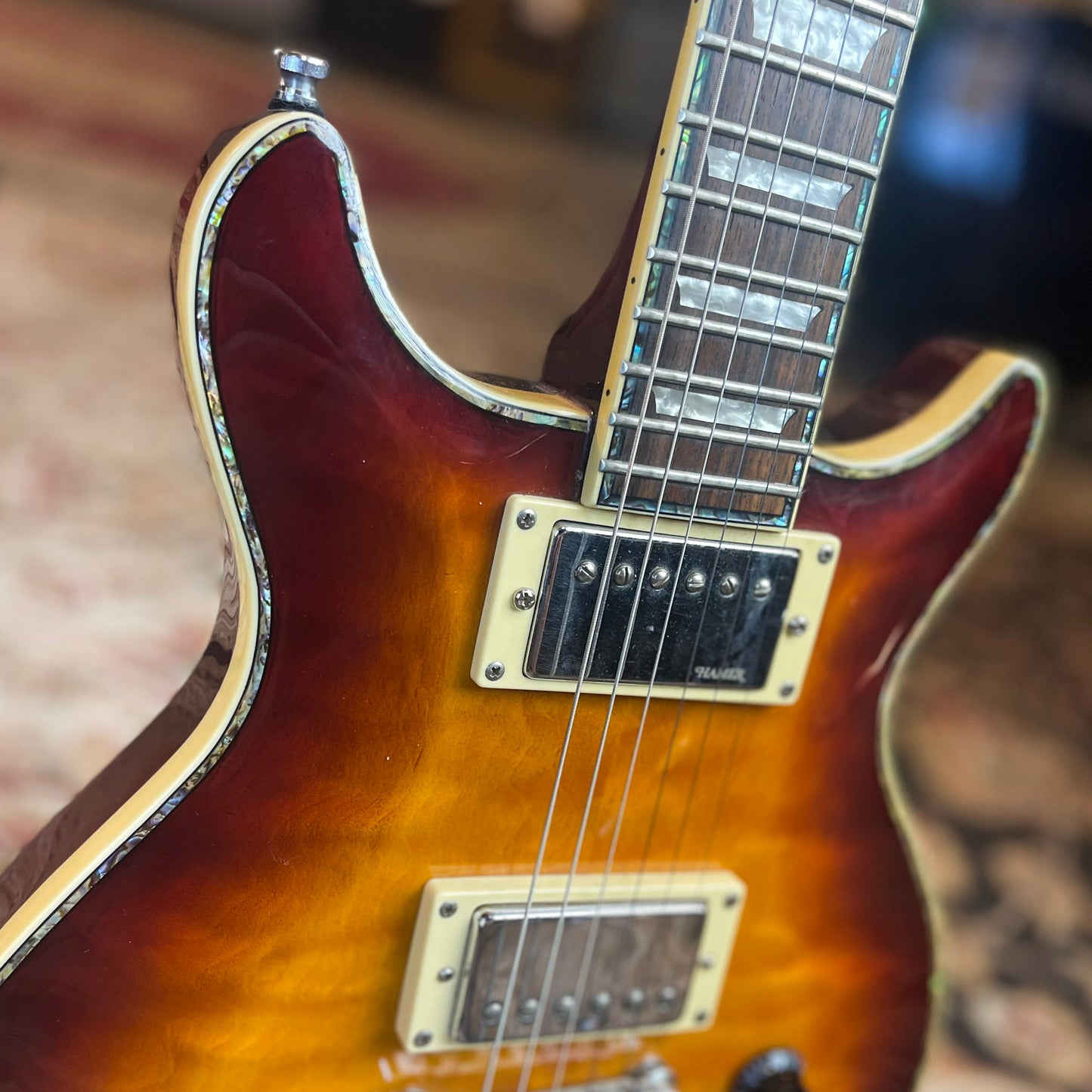 USED Hamer Sunburst Archtop Electric Guitar