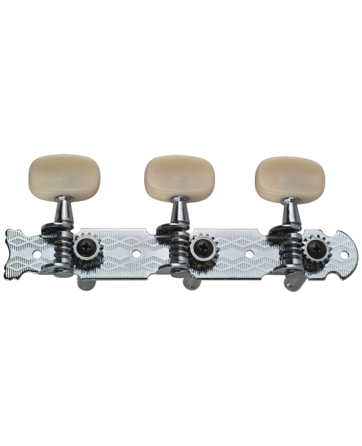 Golden Gate F-2001 Acoustic Guitar Tuners โ 2 Planks (3+3) โ Chrome FPM26