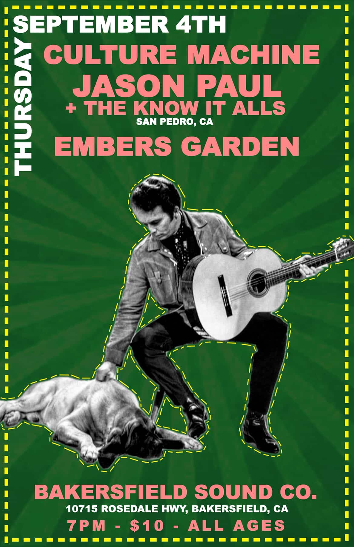 BS⚡️Co. Presents Culture Machine, Jason Paul & the Know It Alls, Embers Garden
