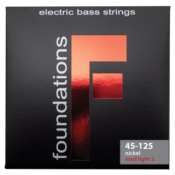 SIT Strings Foundations 45-125 Med Light 5 Stainless Steel Bass Strings FPM26
