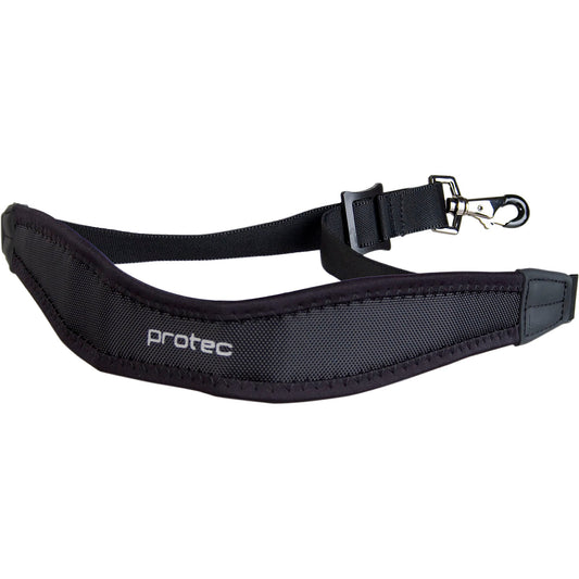Protec Neoprene Less-Stress Neck Strap For Alto, Tenor, Baritone Saxophone 22 in. Black