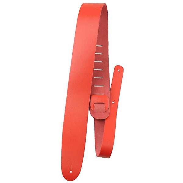 Perri's 2.5" Basic Leather Guitar Strap - Red FPM26