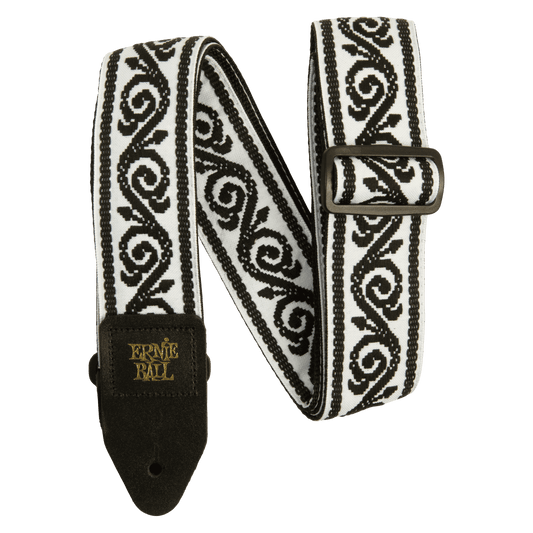 Ernie Ball Classic Jacquard Guitar Strap/Bass Strap - Black Vine