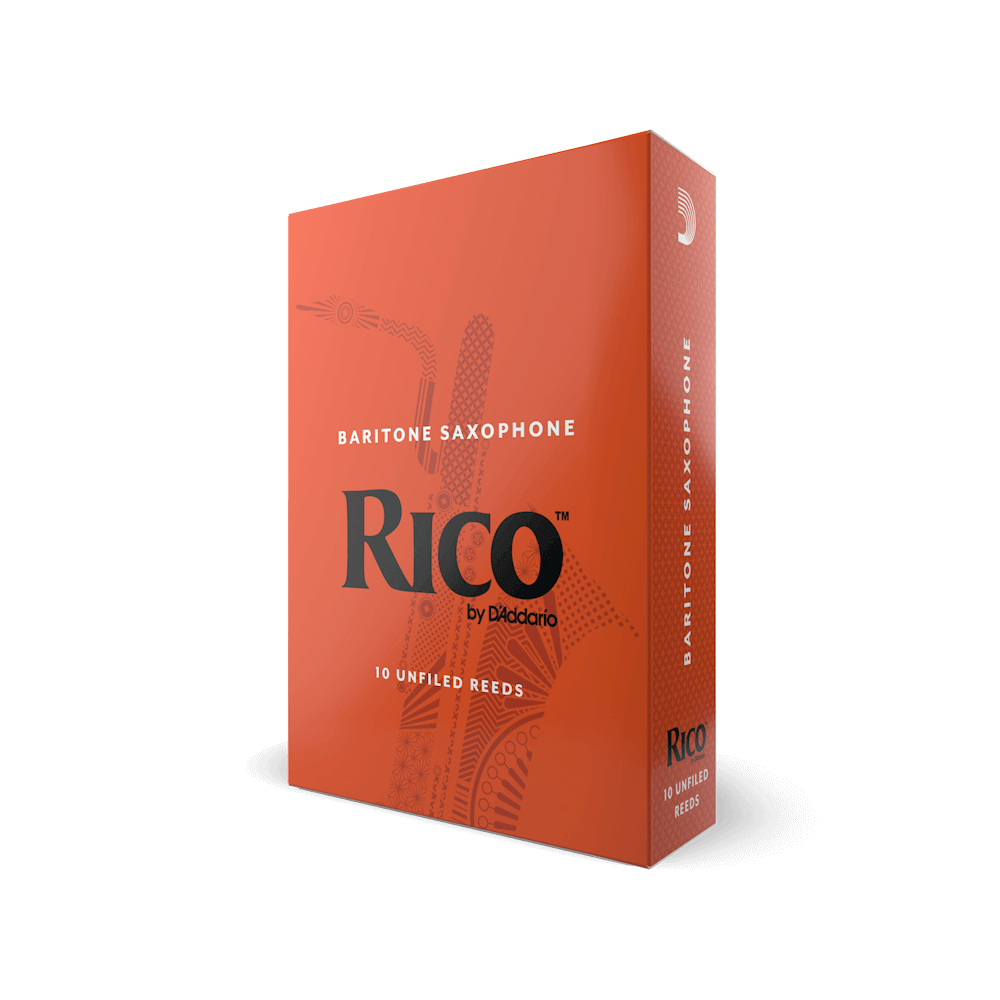 Rico Organic Baritone Saxophone Reeds, Strength 2.0, Pack of 10