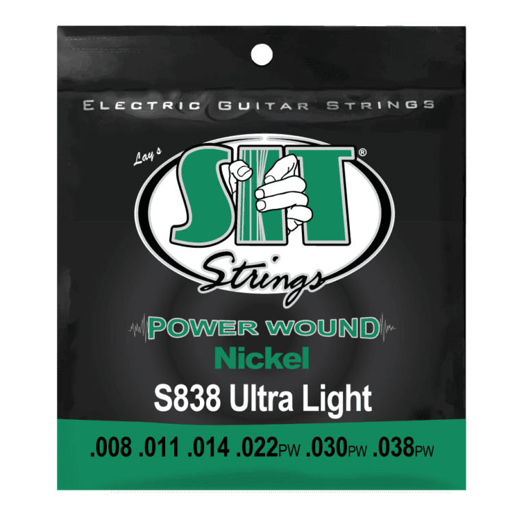SIT S838 .8-.38 Gauge Power Wound Nickel Electric Guitar Strings