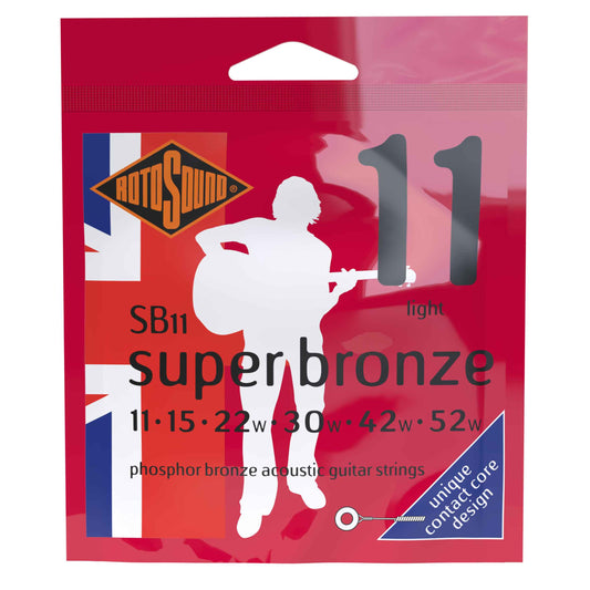Rotosound SB11 11-52 Gauge Super Bronze Acoustic Strings