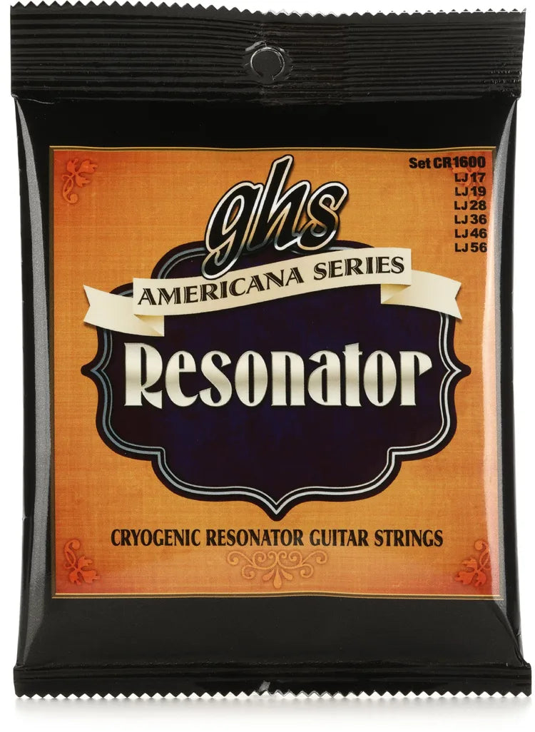 GHS Resonator Guitar Strings - .017-.056 FPM26
