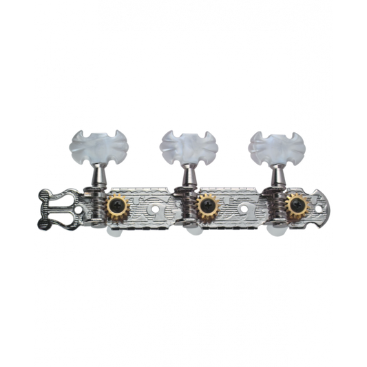 Golden Gate F-2101 Classical Guitar Tuners – 2 Planks (3+3) – Chrome FPM26