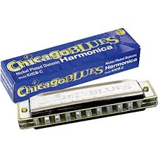 Chicago Blues Nickel Plated Diatonic Harmonica - Key of G FPM26