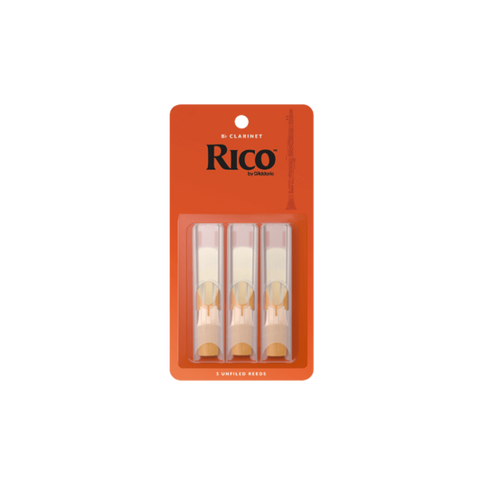 Rico by D'Addario Bb Clarinet Reeds 2.0, 3-Pack