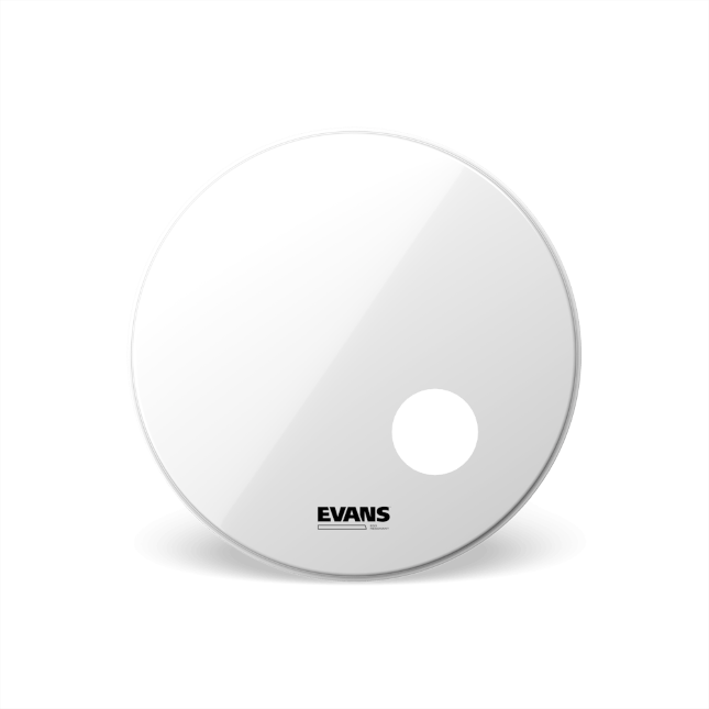 EVANS EQ3 Resonant Smooth White Bass Drum Head, 20 Inch BD20RSW