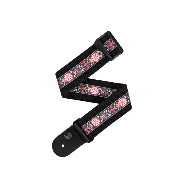 Deluxe Cotton Guitar Strap, Black