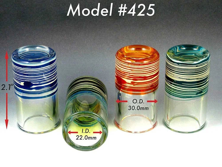 Silica Sound #425 - Shorty Large Glass Guitar Slide FPM26