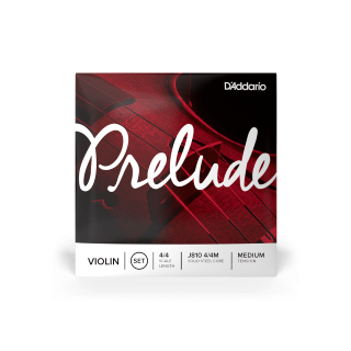 D'Addario Prelude Violin String Set, 4/4 Scale, Medium Tension J810 4/4M