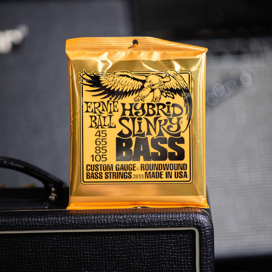Ernie Ball Hybrid Slinky Nickel Wound Electric Bass Strings - 45-105 Gauge - Impulse Music Co.