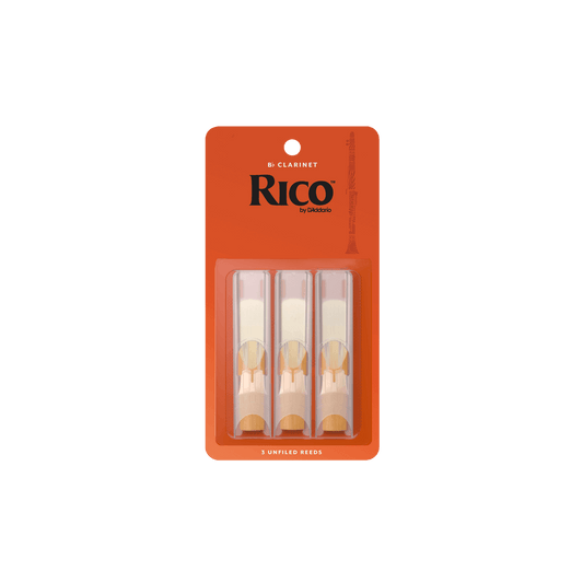 Rico by D'Addario Bb Clarinet Reeds 3.0, 3-Pack - Impulse Music Co.