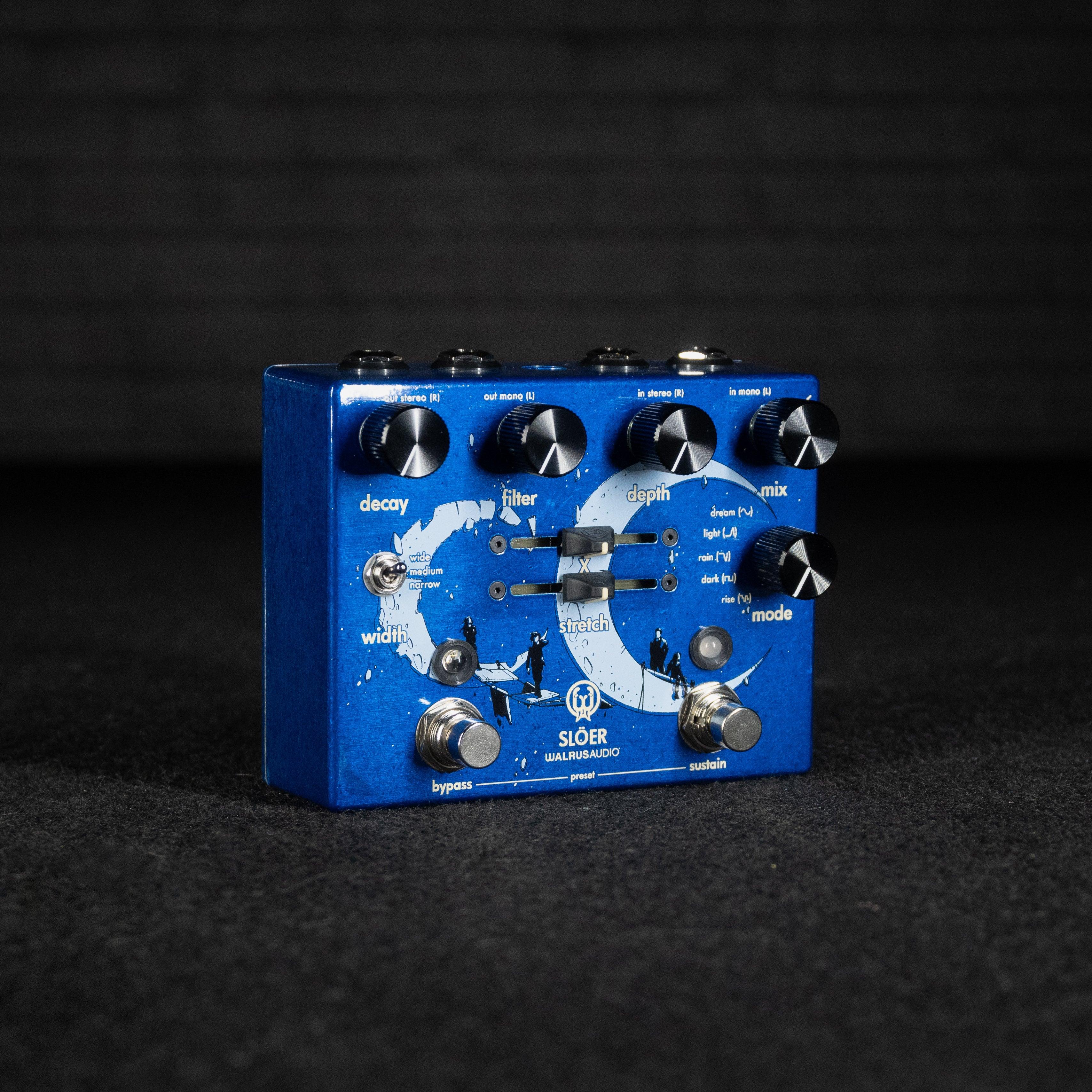 Walrus Audio Sloer Stereo Ambient Reverb Guitar Pedal Blue Bakersfield Sound Co