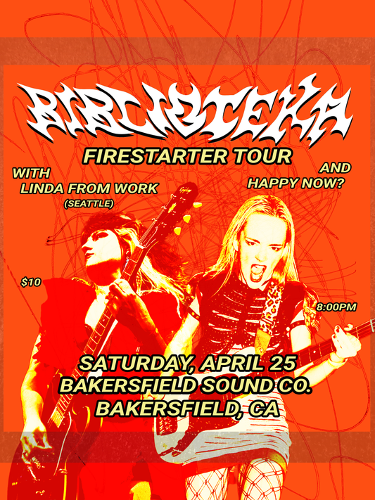 Biblioteka with Special Guests: Linda from Work & Happy Now? | April 25th