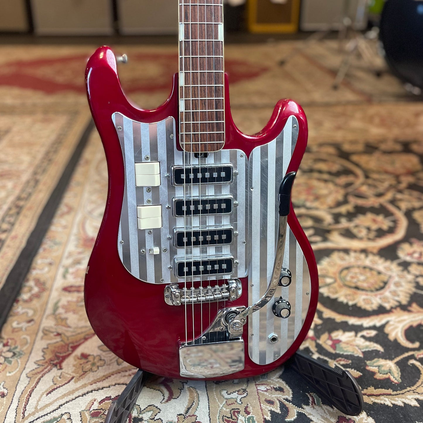 Silvertone 1437 4 pickup Japanese Tiesco WG-4L (Red) FPM26