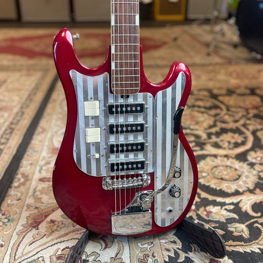 Silvertone 1437 4 pickup Japanese Tiesco WG-4L (Red) FPM26