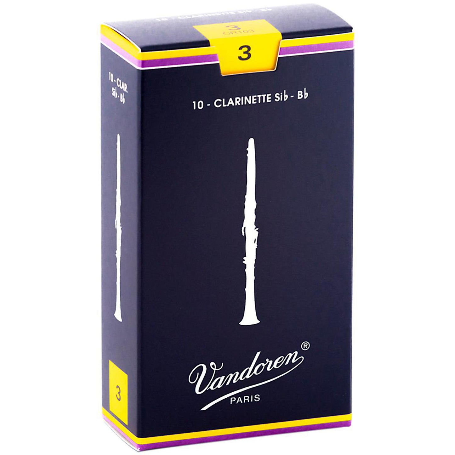 Vandoren Traditional Clarinet Reeds Strength 3 - Box of 10