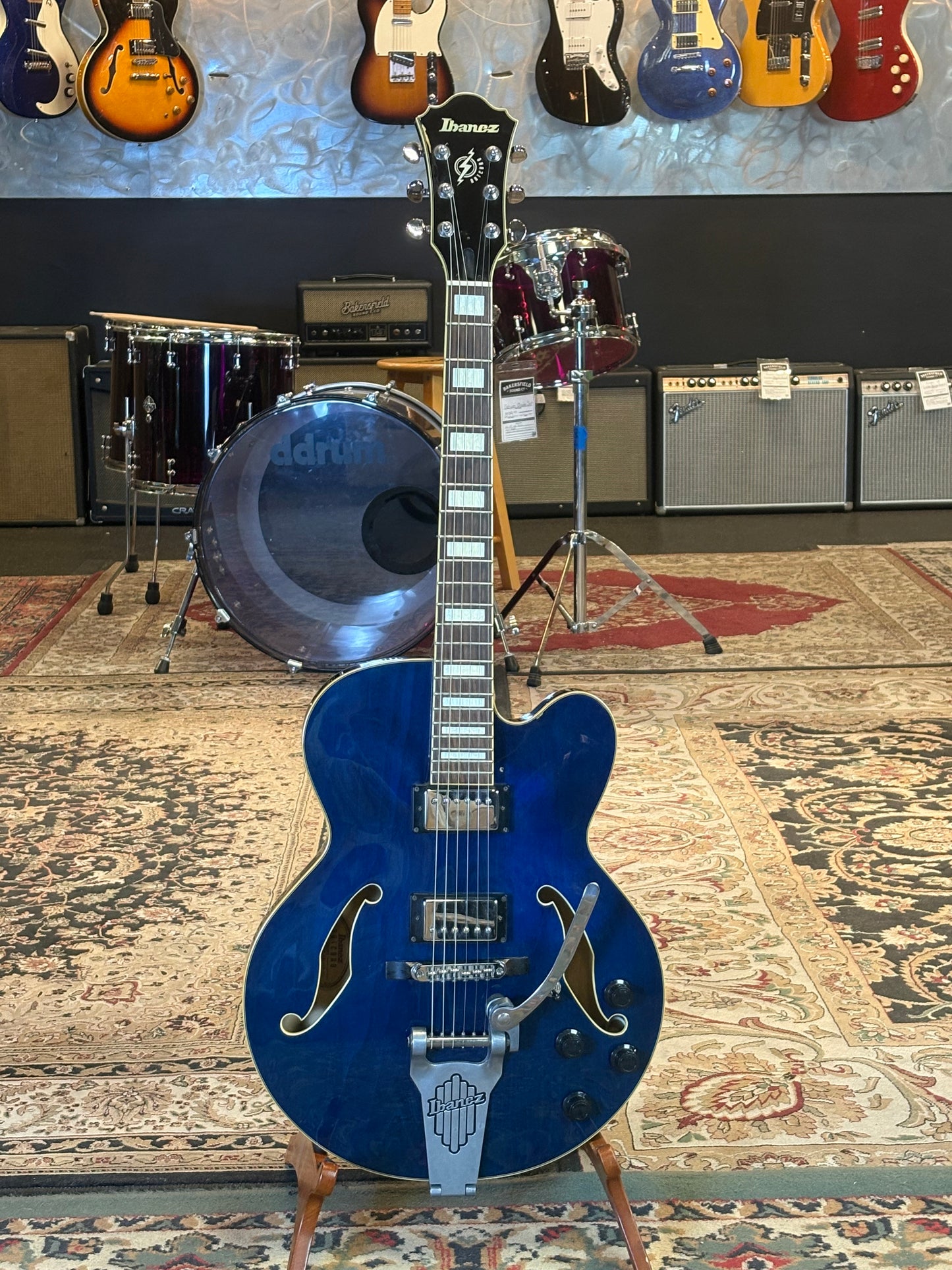 USED Ibanez Artcore AFS75T - Blue