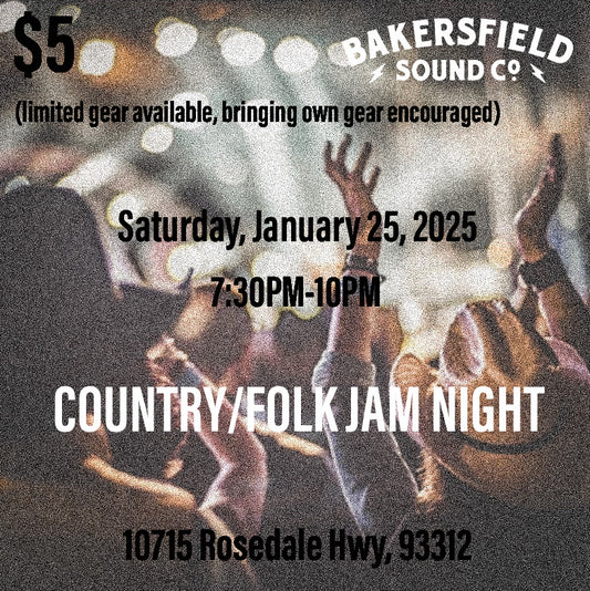 BSCo. Presents: Country/Folk Jam Night