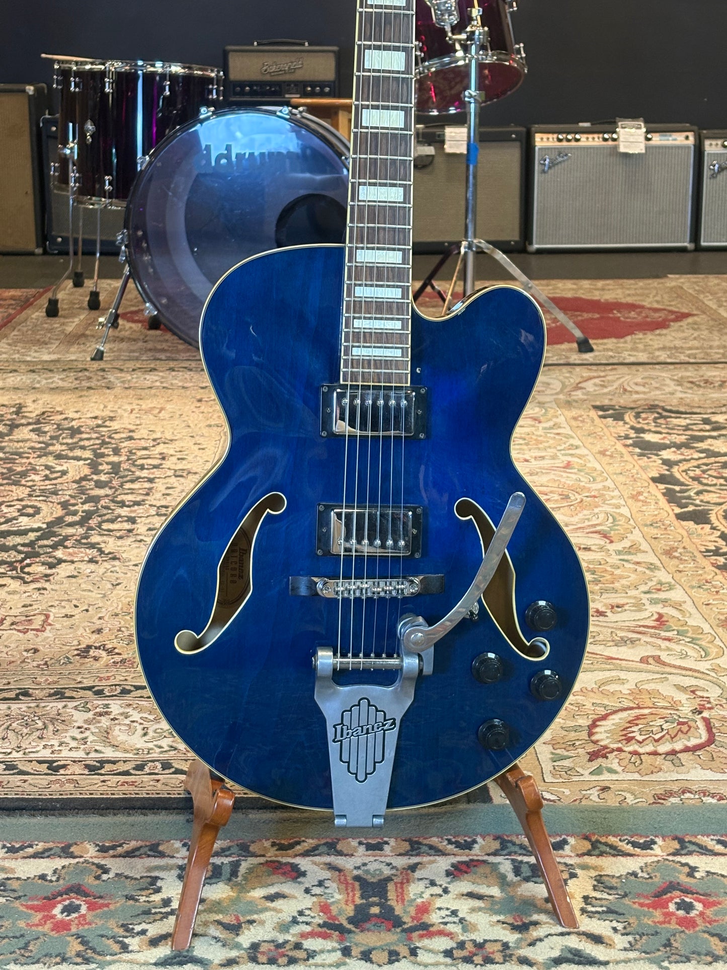 USED Ibanez Artcore AFS75T - Blue
