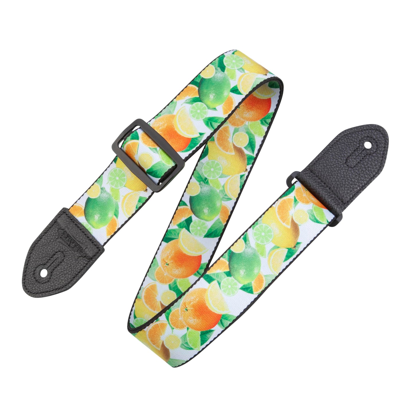 Levy's 2" Wide Polyester Guitar Strap - Fruit Salad Citrus FPM26