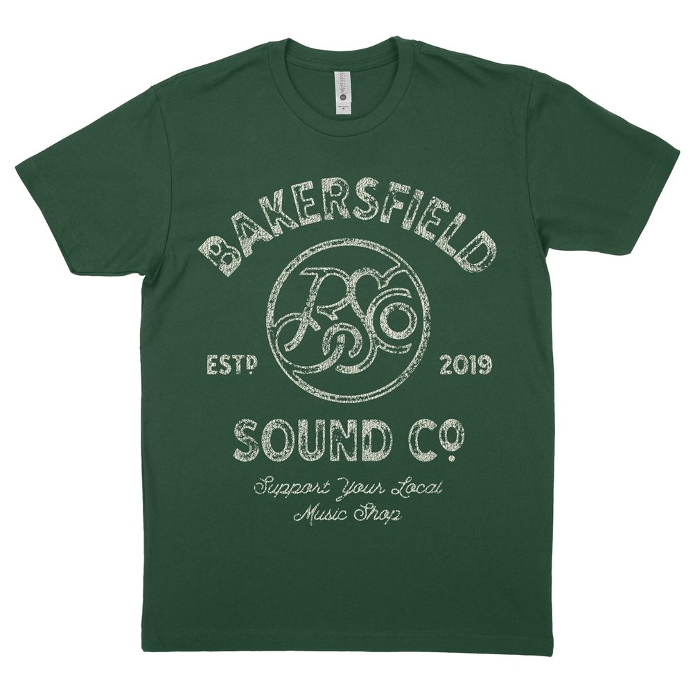 Bakersfield Sound Co Circle Logo Green Bakersfield Sound Co.