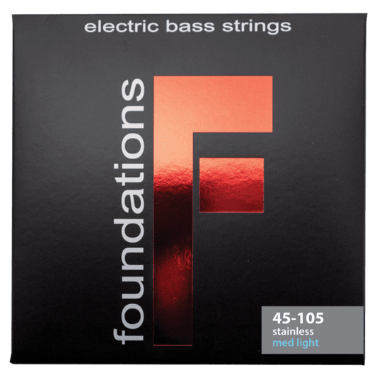 SIT Strings Foundations 45-105 Med Light Stainless Steel Bass Strings FPM26