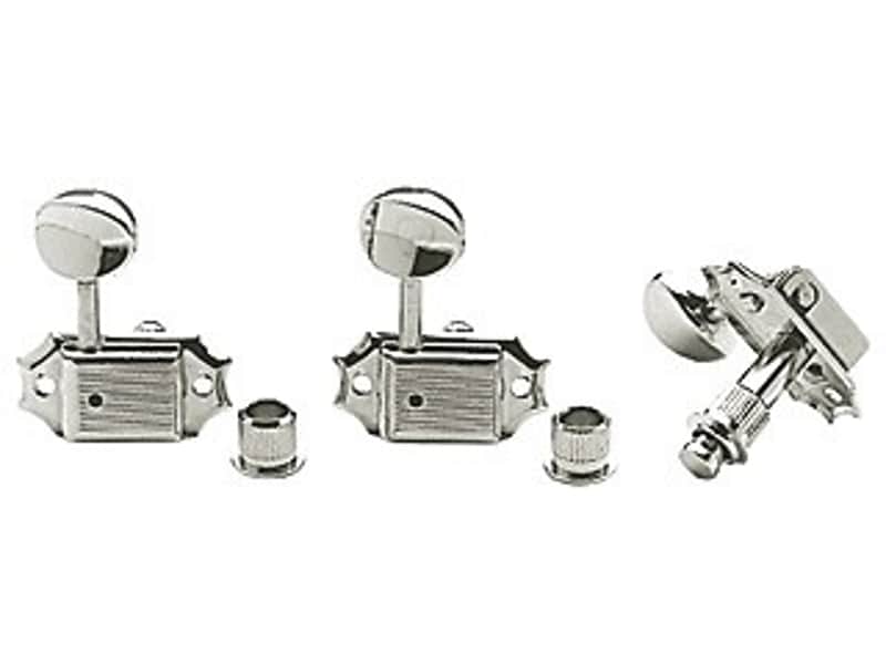 Golden Gate F-2020 Acoustic Guitar Tuners - 6 Individual (3+3) - Nickel FPM26