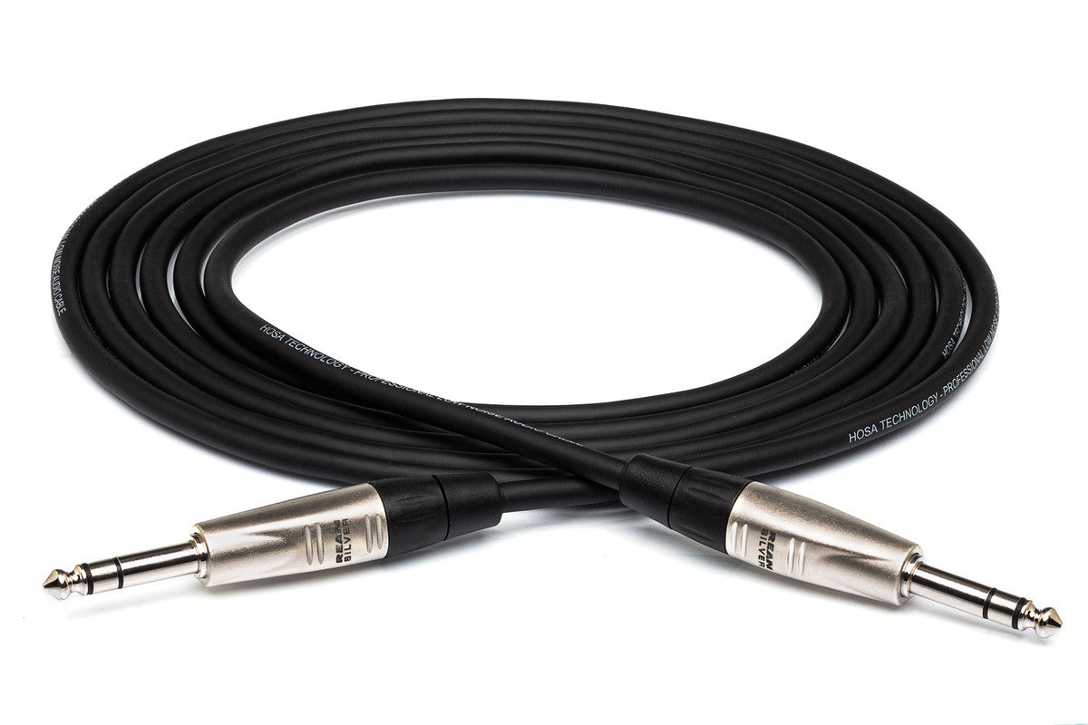Hosa Pro Series Balanced Interconnect 1/4 in in TRS to Same - HSS-005