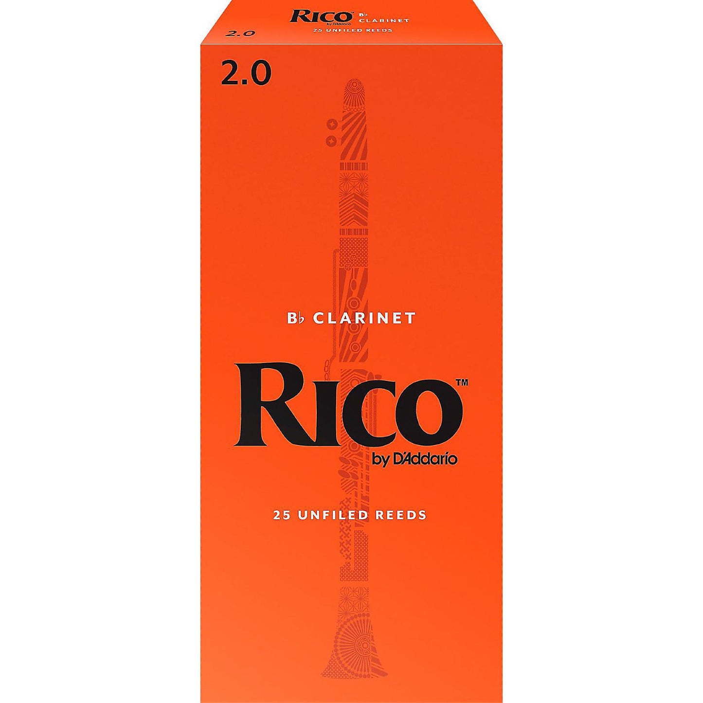 Rico Bb Clarinet Reeds, Box of 25 Strength 2