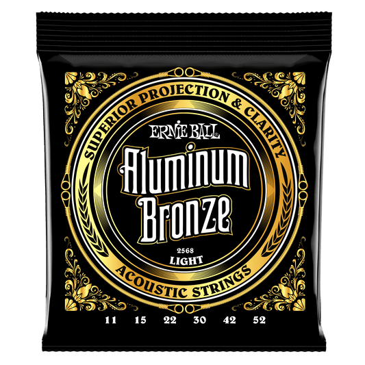 Ernie Ball 2568 Aluminum Bronze 11-52 Light Acoustic Guitar Strings FPM26
