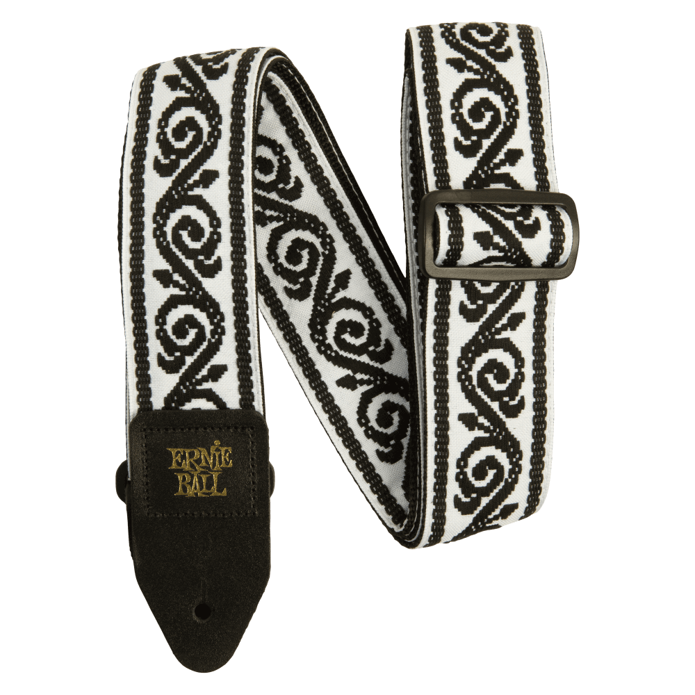 Ernie Ball Classic Jacquard Guitar Strap/Bass Strap - Black Vine
