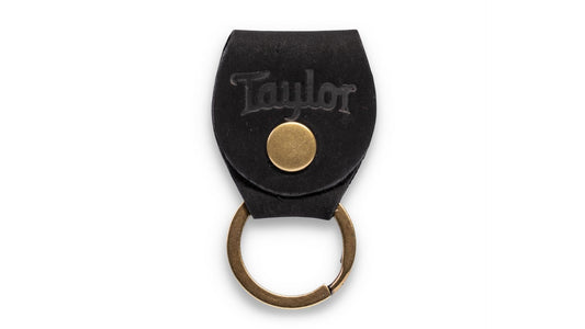 Taylor Key Ring W/Pick Holder, Black Nubuck
