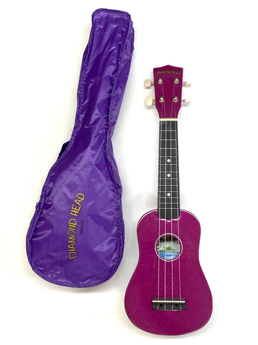 Diamond Head Royal Purple Sparkle Soprano DU-148 Ukulele FPM26