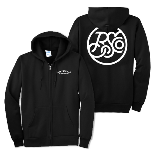 Bakersfield Sound Co Zip Up Adult Sized Hoodie