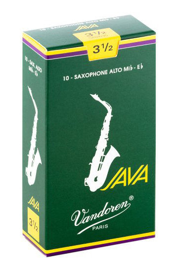 Vandoren JAVA Alto Saxophone Reeds 3.5 - Box of 10