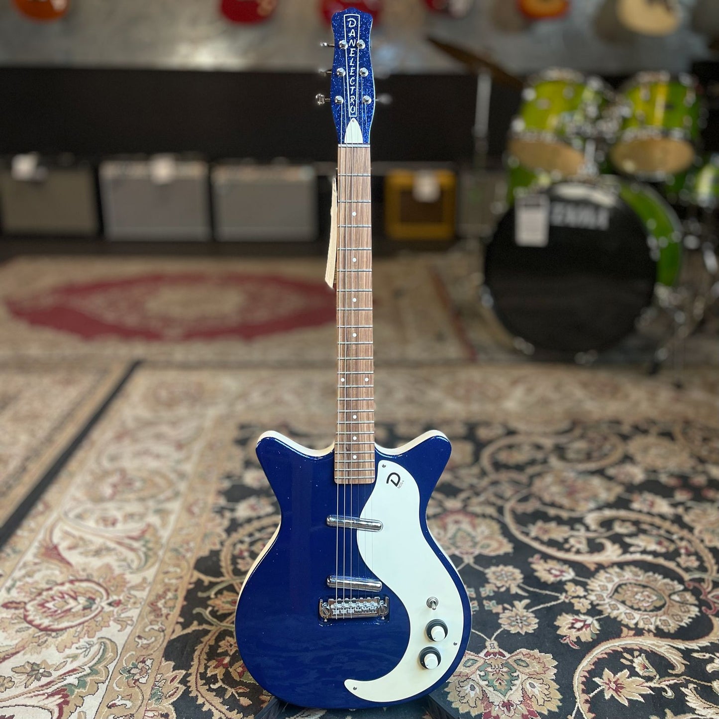 Danelectro DC '59 NOS Deep Blue Metalflake FPM26