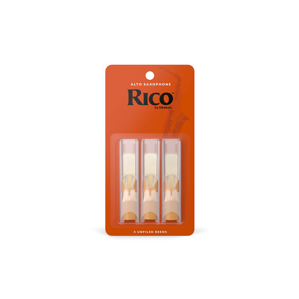 Rico by D'Addario Alto Saxophone Reeds 2.5, 3-Pack
