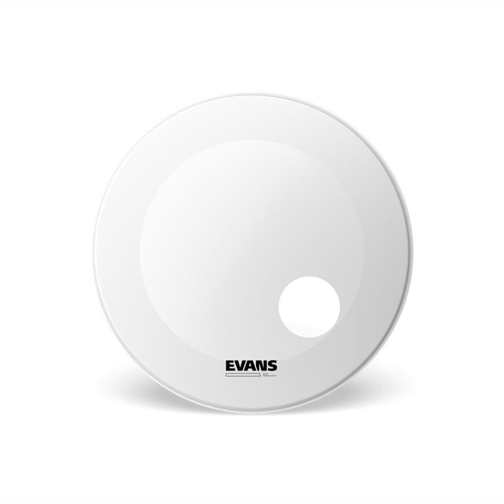 Evans 22” EQ3 Coated White Ported Resonant Head