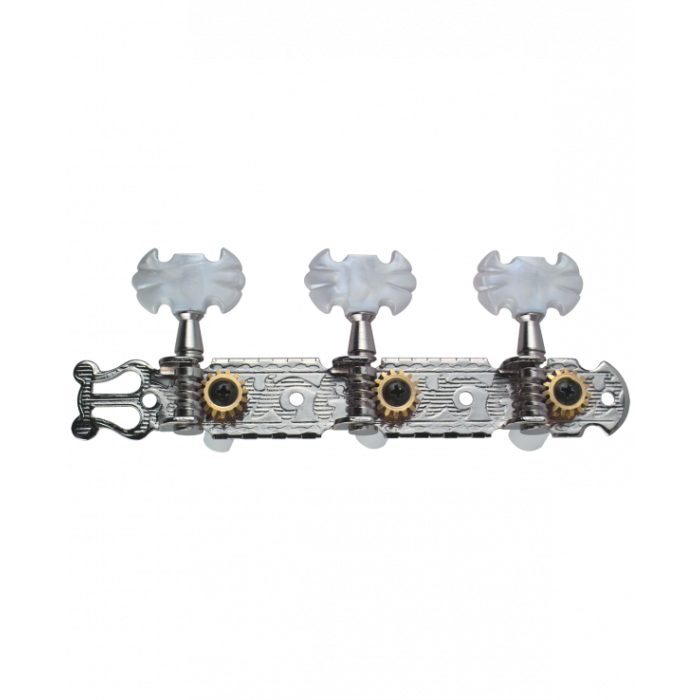 Golden Gate F-2101 Classical Guitar Tuners – 2 Planks (3+3) – Chrome FPM26